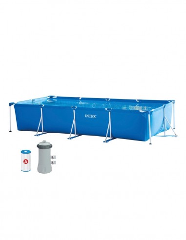 PISCINA FRAME RECTANGULAR INTEX