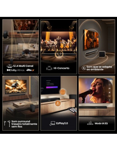 Soundbar Hisense AX5140Q 5.1.4 Canais...