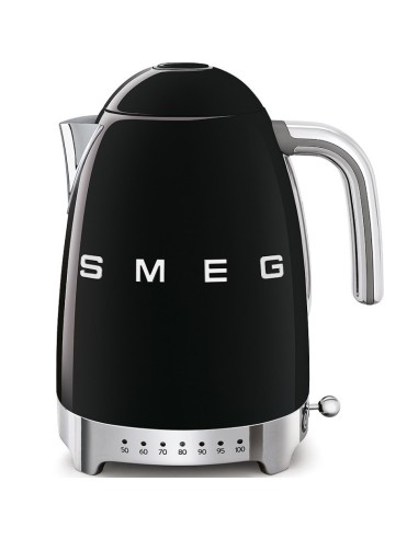 Chaleira Elétrica Smeg de Temperatura Variável , 1.7L, Preto